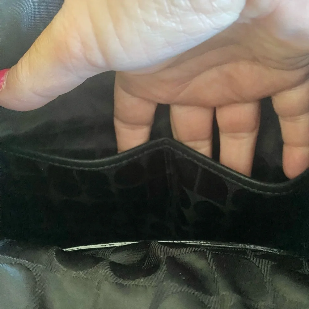 kate spade black nylon leather trim backpack
